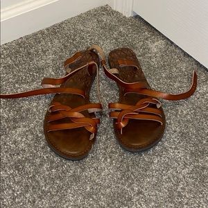 Brown Time and Tru sandals